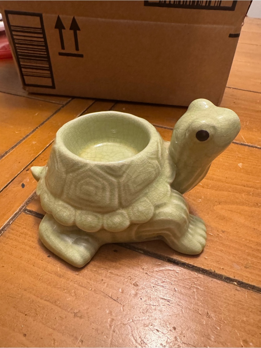Green Turtle Ceramic trinket dish